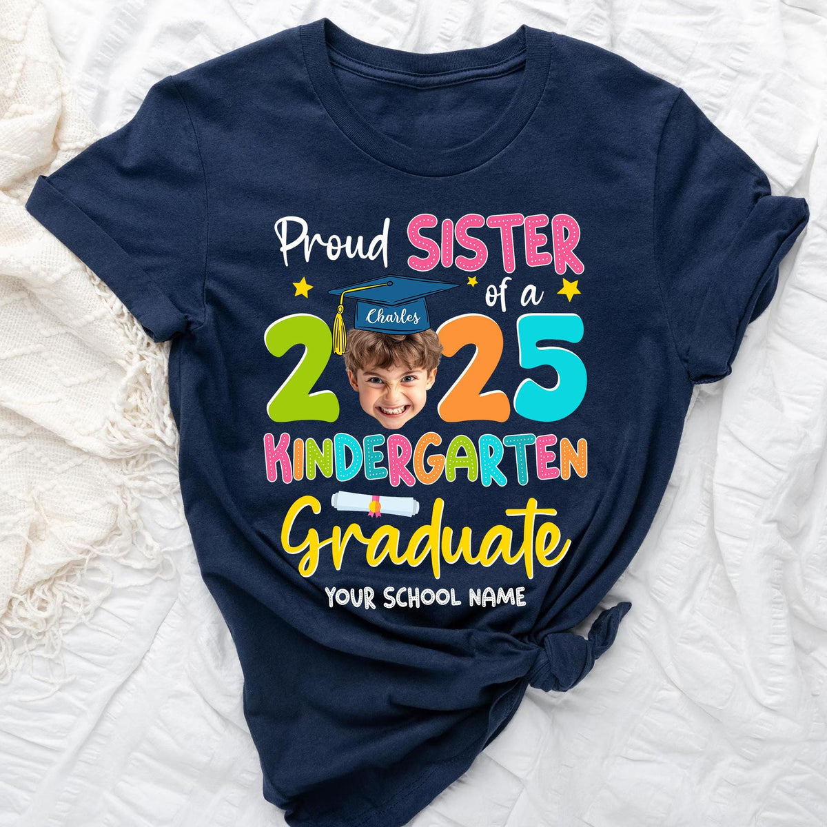 Custom Kindergarten Graduation Shirt, Kinder Grad Shirt, Cute Kindergarten Grad Shirt, Kids Graduation Shirt, Last Day Of School Shirt