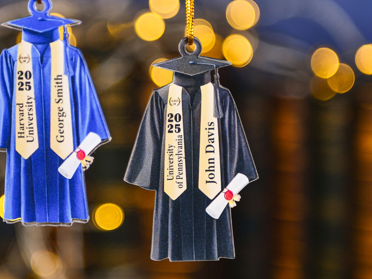 Personalized college graduation Ornament,College graduate gift,2025 graduate Ornament,Class of 2025 gift memorial,Grad Gift,Graduate Gift