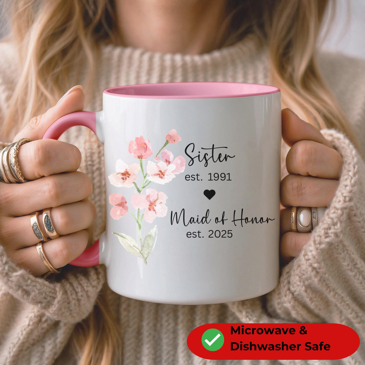 Bridal Party Mug Maid of Honor,Personalized Wedding Gifts, Bridal Party Proposal, Maid of Honor Gift, Gift for Bridesmaid, Maid of Honor