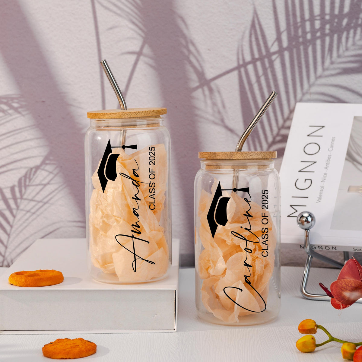 Personalized Graduation,2025 Graduation Gift,Graduation Gifts for Her, Graduation Tumbler, Graduation Iced Coffee Glass, College Grad Gift