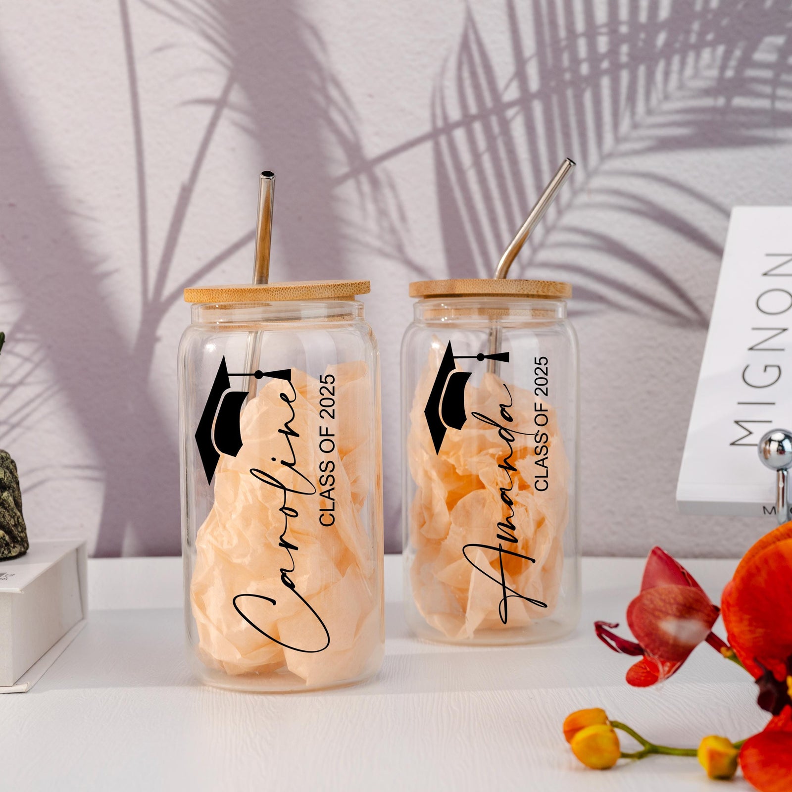 Personalized Graduation,2025 Graduation Gift,Graduation Gifts for Her, Graduation Tumbler, Graduation Iced Coffee Glass, College Grad Gift