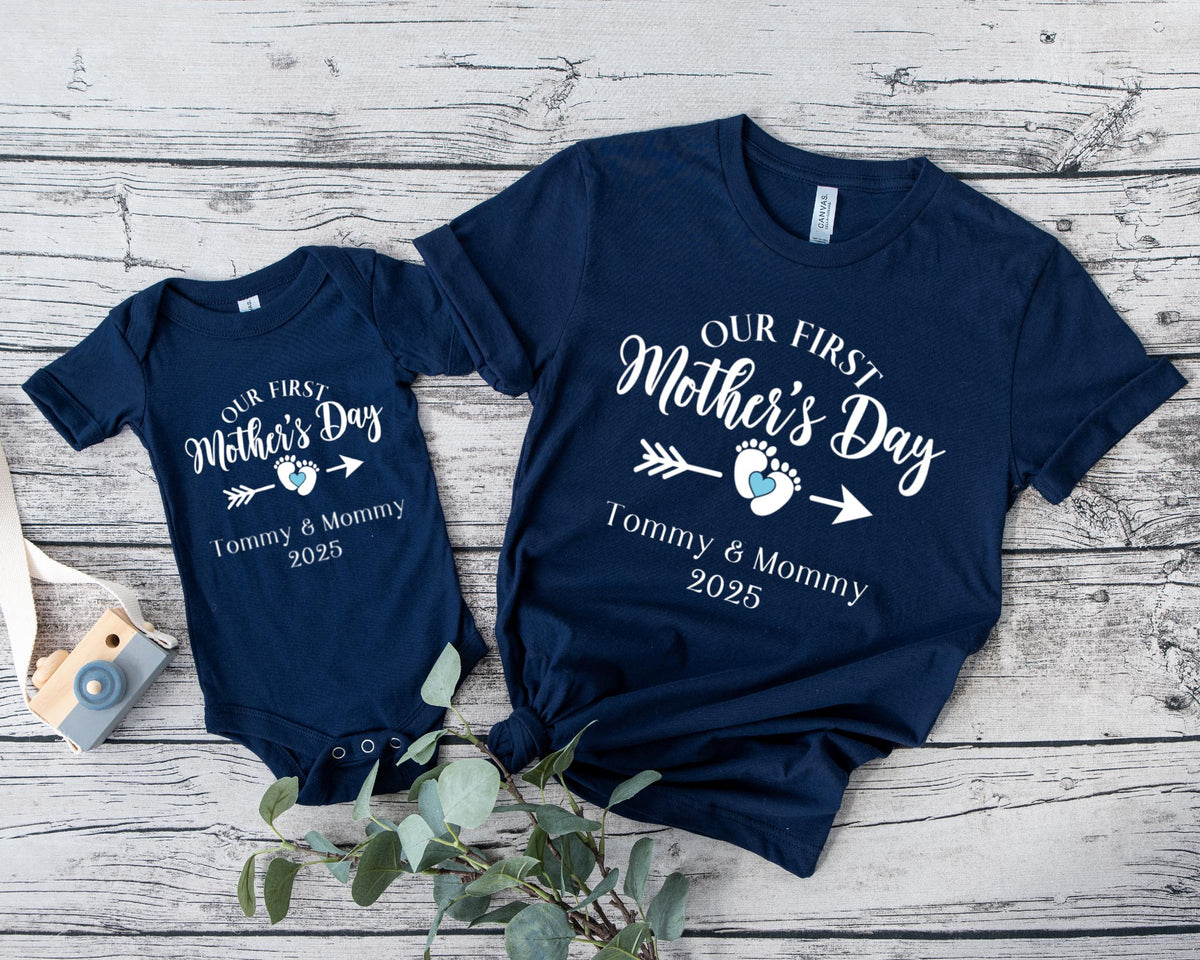 Personalized Mothers Day Shirt, Our First Mothers Day, My 1st Mothers Day , Mothers Day Matching Shirt, Mommy and Me, Mothers Day Gift