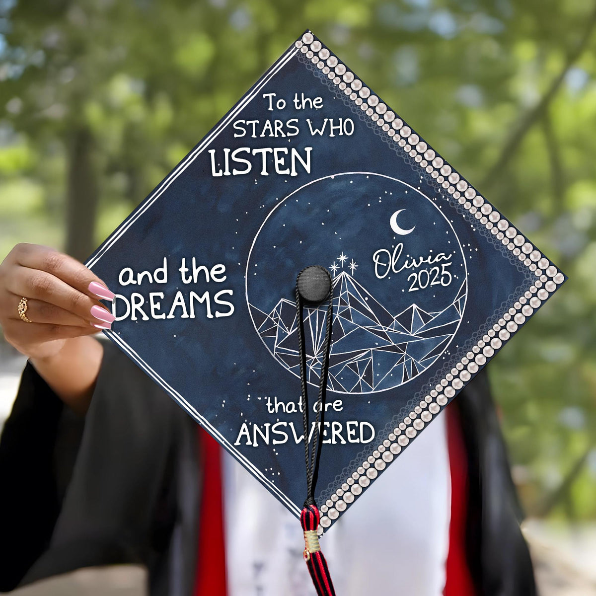 Custom Acotar Graduation Cap Topper, Personalized Bookish Girl Grad Cap, Bookish Graduate, Acotar Book Quote Cap Decoration, Class of 2025