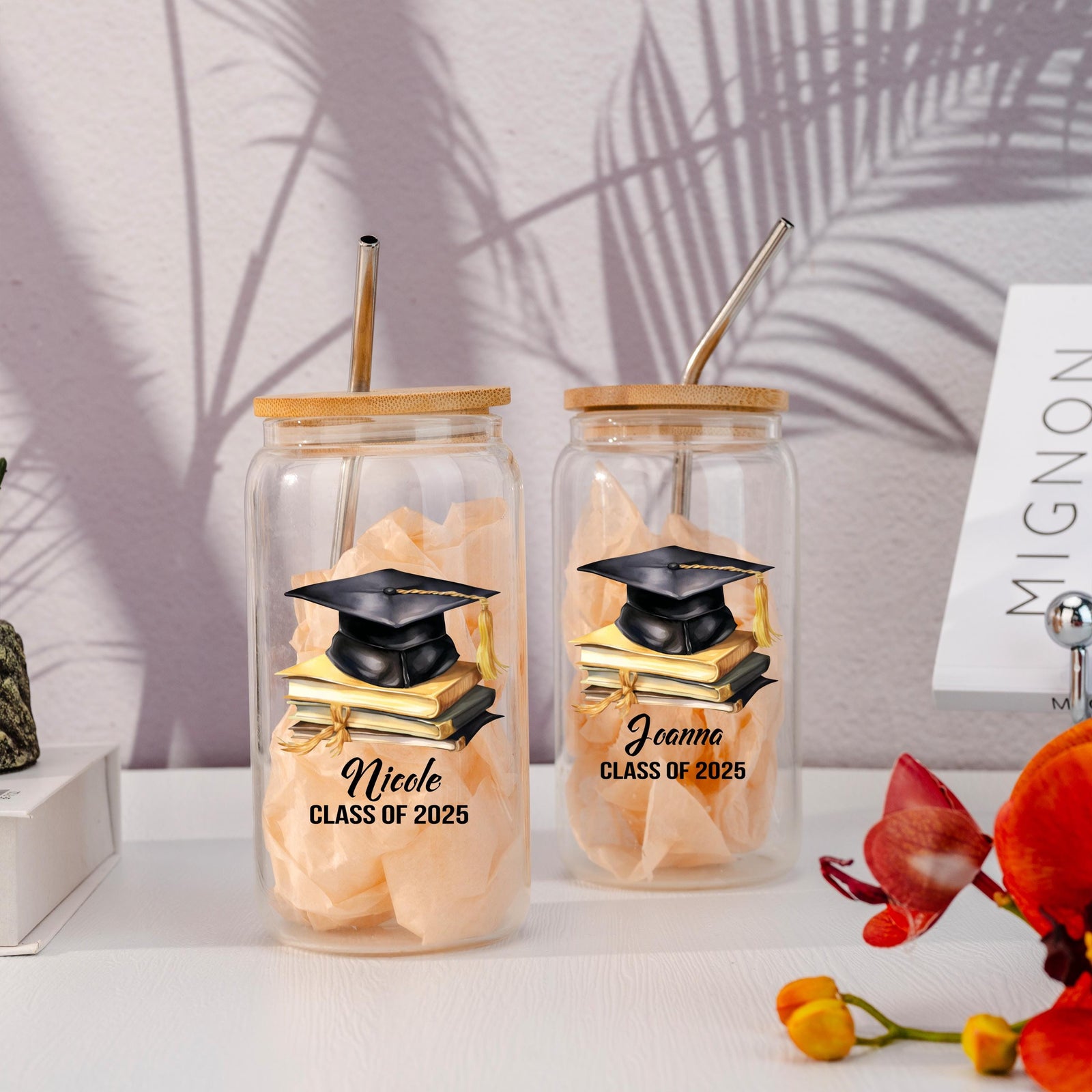 Personalized Graduation,2025 Graduation Gift,Graduation Gifts for Her, Graduation Tumbler, Graduation Iced Coffee Glass, College Grad Gift