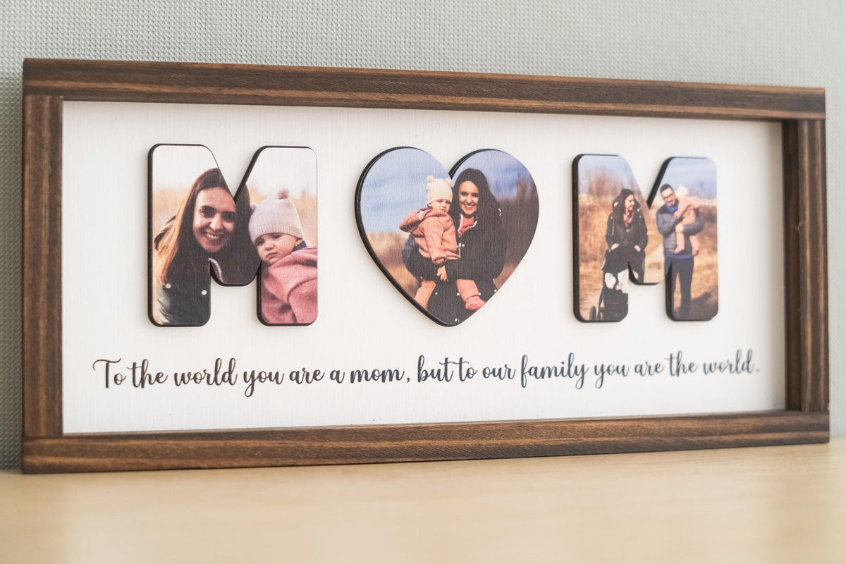 Personalized Mom Photo Gifts For Wife From Husband, Mom Birthday Gifts, Mother's Day Gifts For Mom From Daughter Son