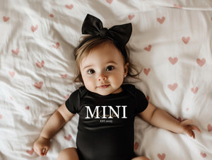 Papa & Mini Matching Set Personalized T-Shirt and Baby Bodysuit Father's Day Gift, Birthday Gift, Gift for New Dads