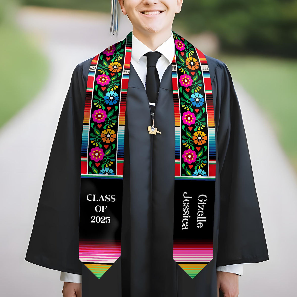 Personalized Mexican Graduation Stole, Custom Latina Graduation Sash, Estola de Graduaci n, Class of 2025