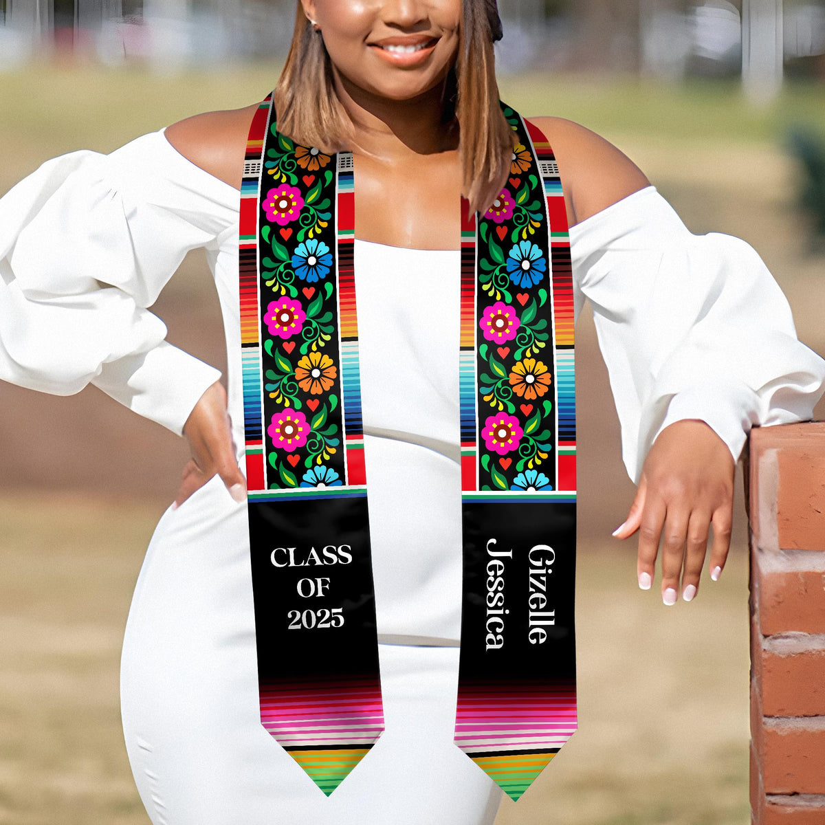 Personalized Mexican Graduation Stole, Custom Latina Graduation Sash, Estola de Graduaci n, Class of 2025