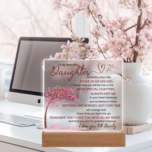 Night light Keepsake Gift for Daughter- Eternity- Plaque lamp Graduation Gift For Daughter, Gift From Mom, Gift From Dad, Birthday Gift