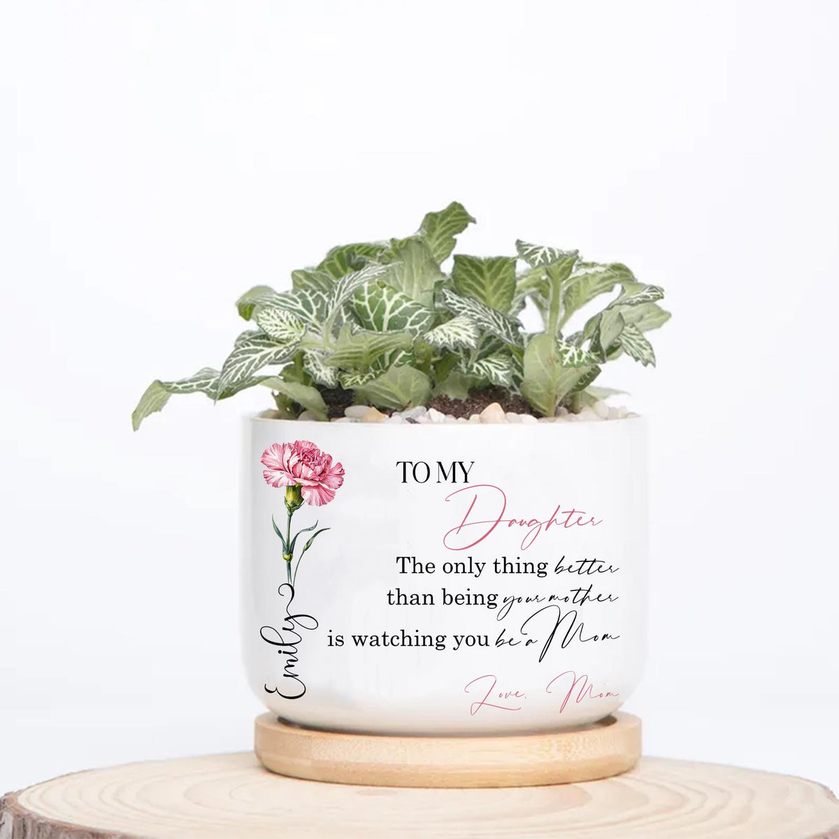 Personalized Mother's Day Flower Plant Pot, The Only Thing Better Than Being Your Mother, New Mom Gift, Mother's Day Gift, Gift for Daughter
