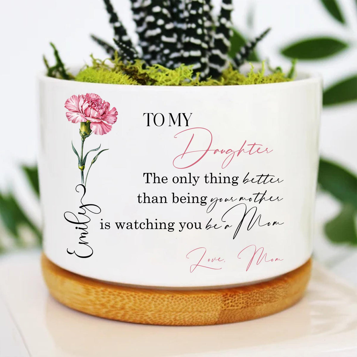 Personalized Mother's Day Flower Plant Pot, The Only Thing Better Than Being Your Mother, New Mom Gift, Mother's Day Gift, Gift for Daughter