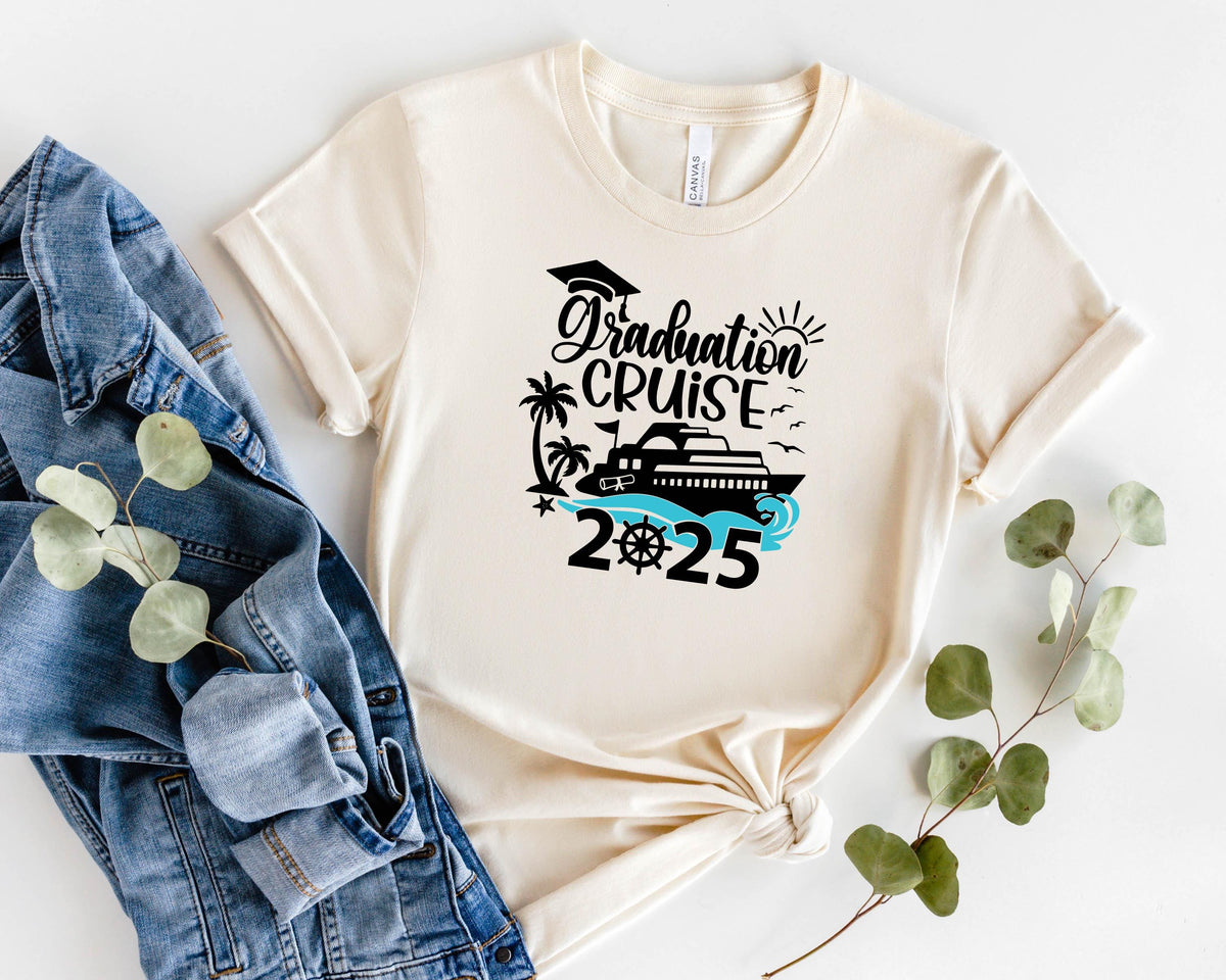 Graduation Cruise 2025 Shirts, Graduation Shirt For Women,Summer Ship Trip Tee, Graduation Vacation 2025, Cruise Shirt, Summer Ship Trip Tee
