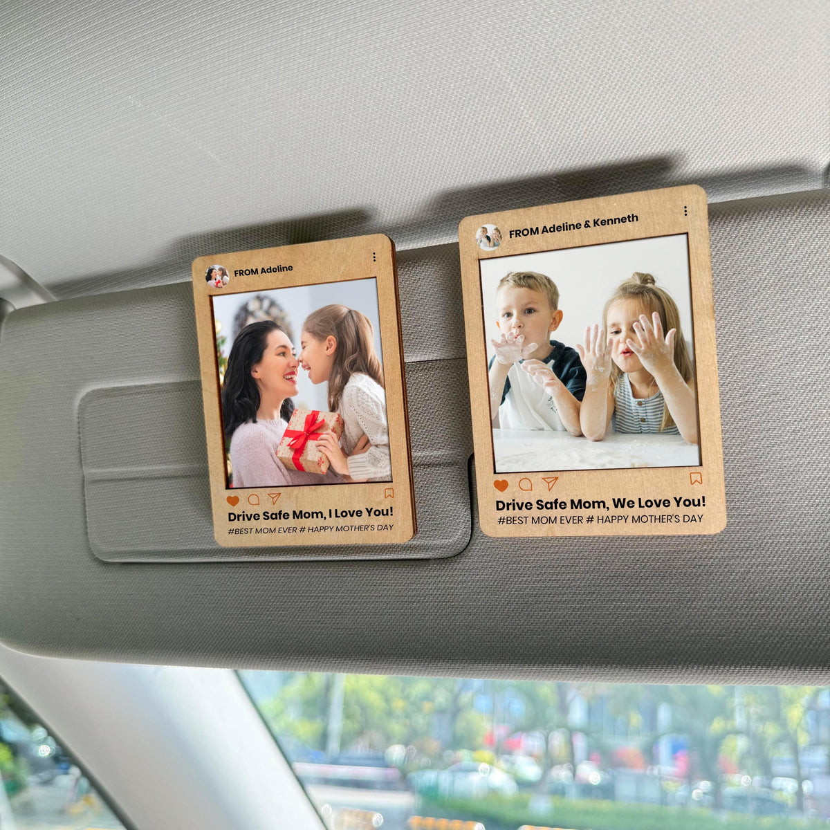 Personalized Photo Car Visor Clip, Drive Safe Mom, Personalized Picture Frame, Gifts For Dad, Mothers Day Gifts, Gifts For Father