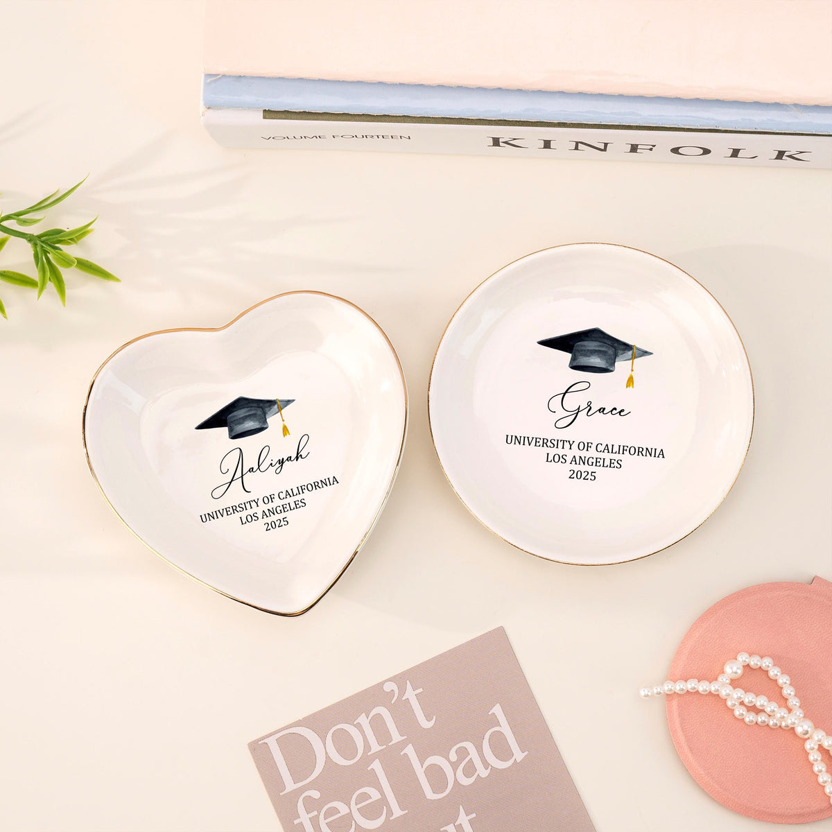 Personalized Graduation Jewelry Dish,Graduation Gift for Her,Daughter Grad Gift,Class of 2025 Gifts,High School Gifts,Masters Degree Gift