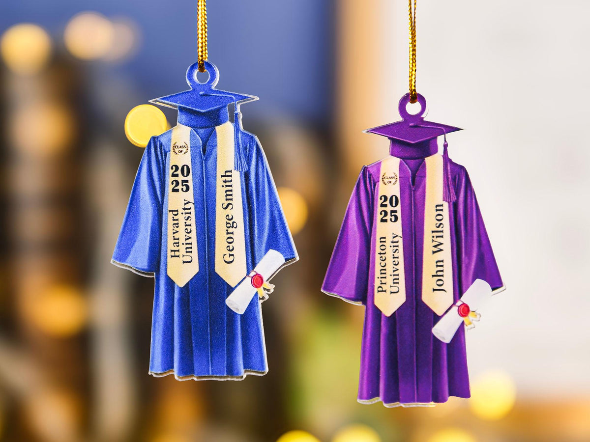 Personalized college graduation Ornament,College graduate gift,2025 graduate Ornament,Class of 2025 gift memorial,Grad Gift,Graduate Gift