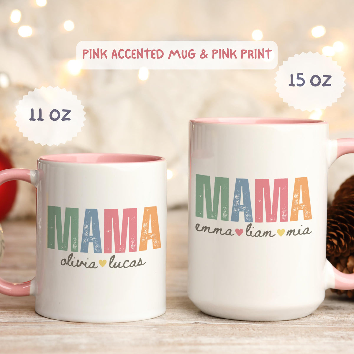 Custom Mama Mug With Kids Names, Personalized Mom Mug with Names, Mother's Day Gift 2025, Mommy Coffee Mug, Custom Mug Gift For Mom Birthday