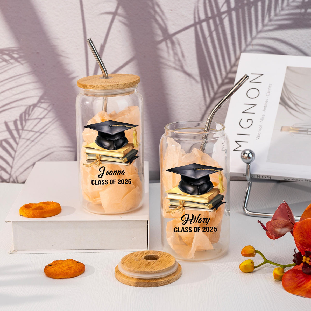 Personalized Graduation,2025 Graduation Gift,Graduation Gifts for Her, Graduation Tumbler, Graduation Iced Coffee Glass, College Grad Gift