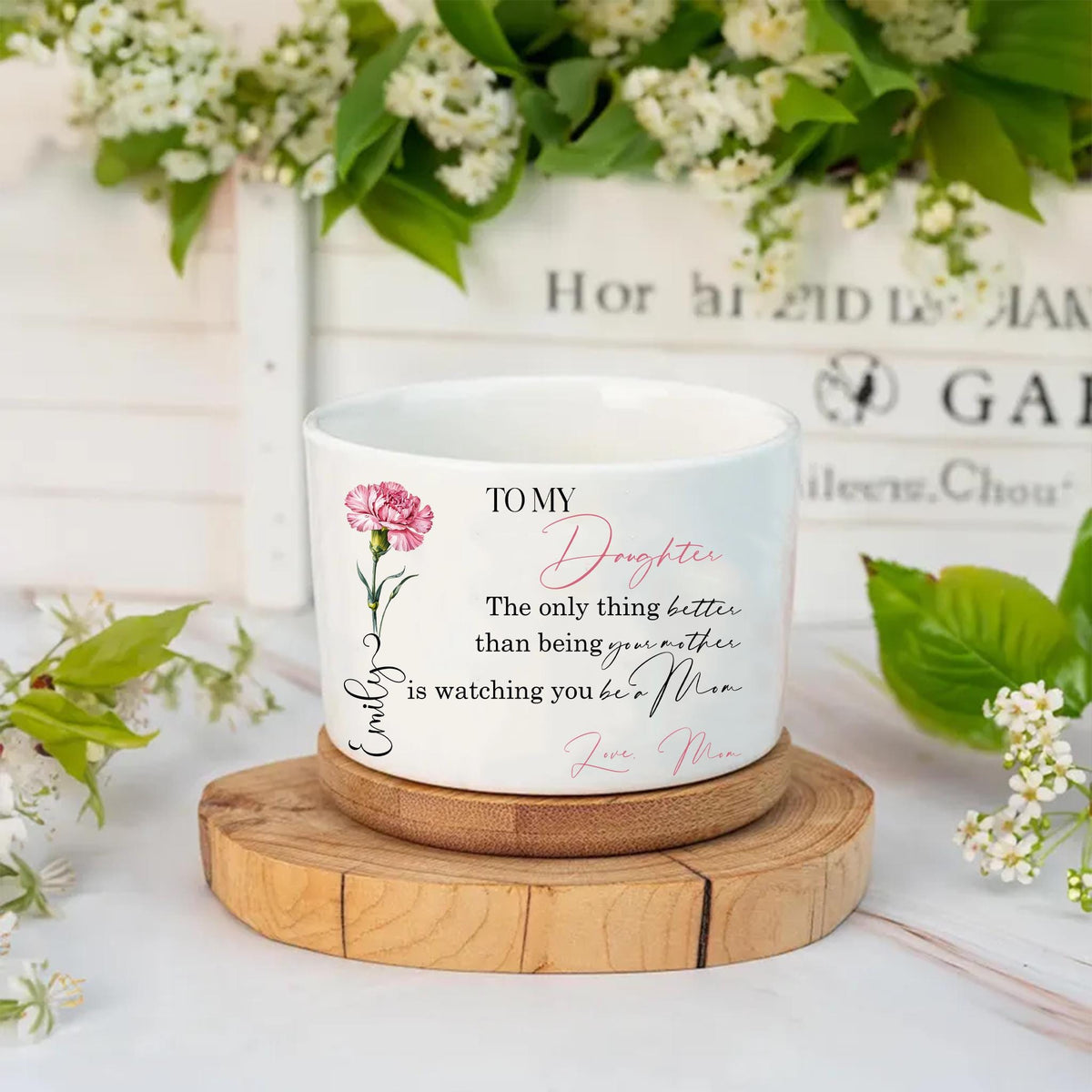 Personalized Mother's Day Flower Plant Pot, The Only Thing Better Than Being Your Mother, New Mom Gift, Mother's Day Gift, Gift for Daughter