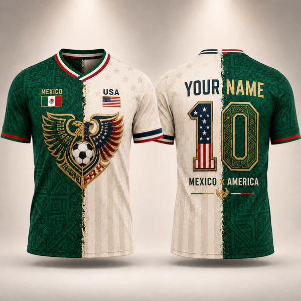 Personalized World Cup Soccer Jersey Custom Name & Number World Cup 2026 Split Pride Football Gift for Men