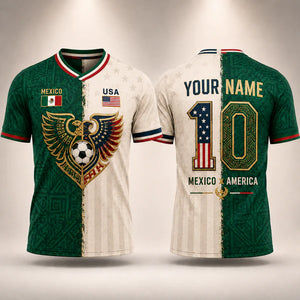Personalized World Cup Soccer Jersey Custom Name & Number World Cup 2026 Split Pride Football Gift for Men