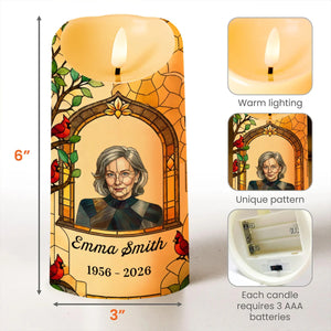 The Moment Your Heart Stopped, Personalized LED Candle, Memorial Gift