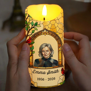 The Moment Your Heart Stopped, Personalized LED Candle, Memorial Gift