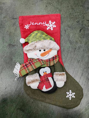 Cheerful Holiday Personalized Christmas Stocking, Custom Stocking, Personalized Christmas Stocking, Embroidery, Gifts For Christmas