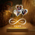 Custom Photo Infinity Hearts Balloons Couple 3D Acrylic Plaque LED Night Light Personalized Gift For Couple Anniversary Gift Night Light With Wooden base