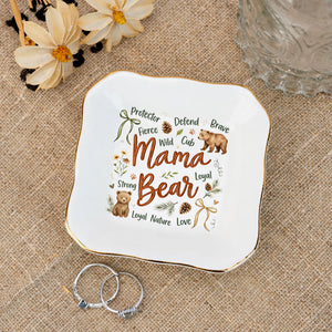 Personalized Mom Jewery Plate, Mothers Day Gift , Choose Your Design , Floral Mom Tee, Gift For Mom