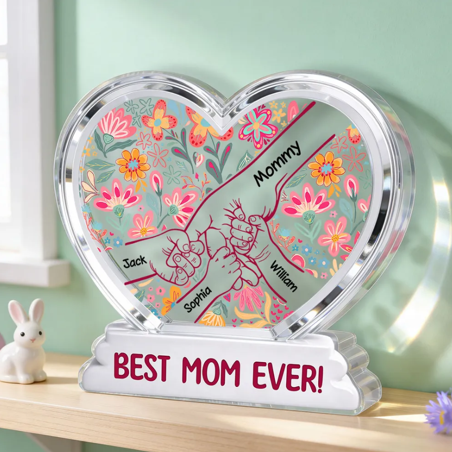 Mama Grandma Holding Hands - Personalized Heart Acrylic Plaque m1.png