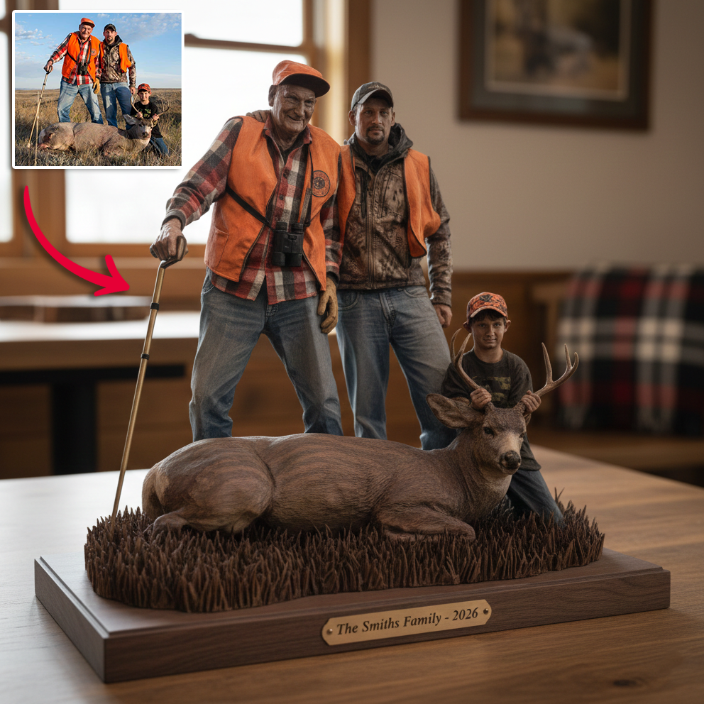 Lifetime in the Woods Hunting Lovers Gift Personalized Photo Acrylic Plaque