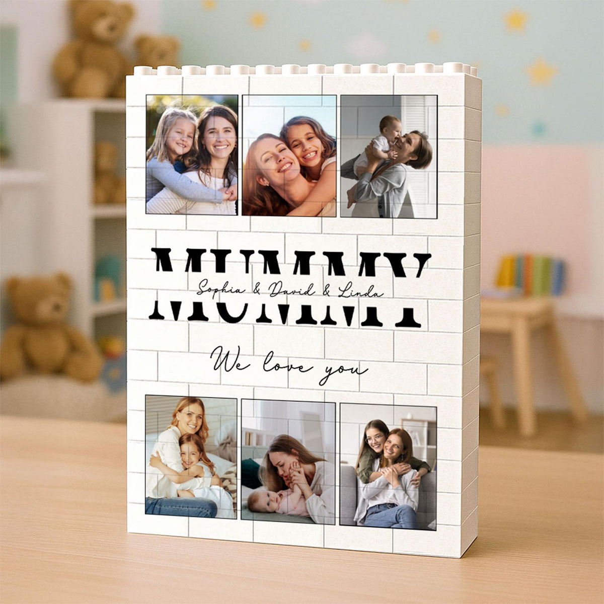 Personalized Photo Upload Building Brick Blocks for Dad | Custom Building Block Keepsake | Father s Day Gift