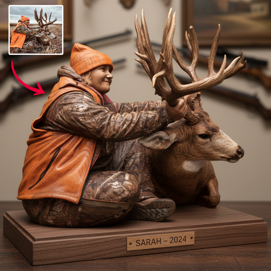 Lifetime in the Woods Hunting Lovers Gift Personalized Photo Acrylic Plaque