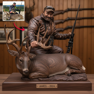 Lifetime in the Woods Hunting Lovers Gift Personalized Photo Acrylic Plaque