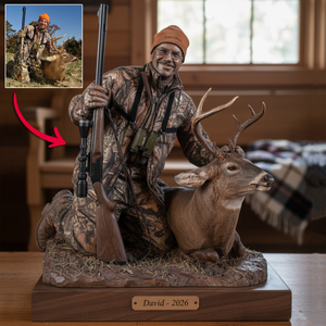 Lifetime in the Woods Hunting Lovers Gift Personalized Photo Acrylic Plaque