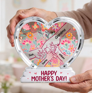 Mama Grandma Holding Hands - Personalized Heart Acrylic Plaque m5.png