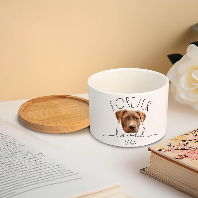dog memorial plant pot Custom Dog Photo Memorial Planter, Dog Memorial Plant Pot, Loss of Pet