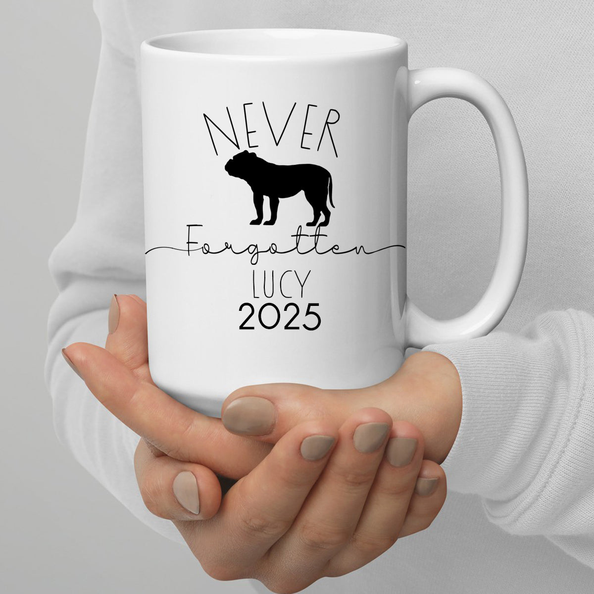 Custom Dog Breed Memorial Mug, Dog Memorial Ceramic Mug, Loss of Pet Gift, Personalized Gift Mug, Loss of Dog,Pet Memorial Keepsake
