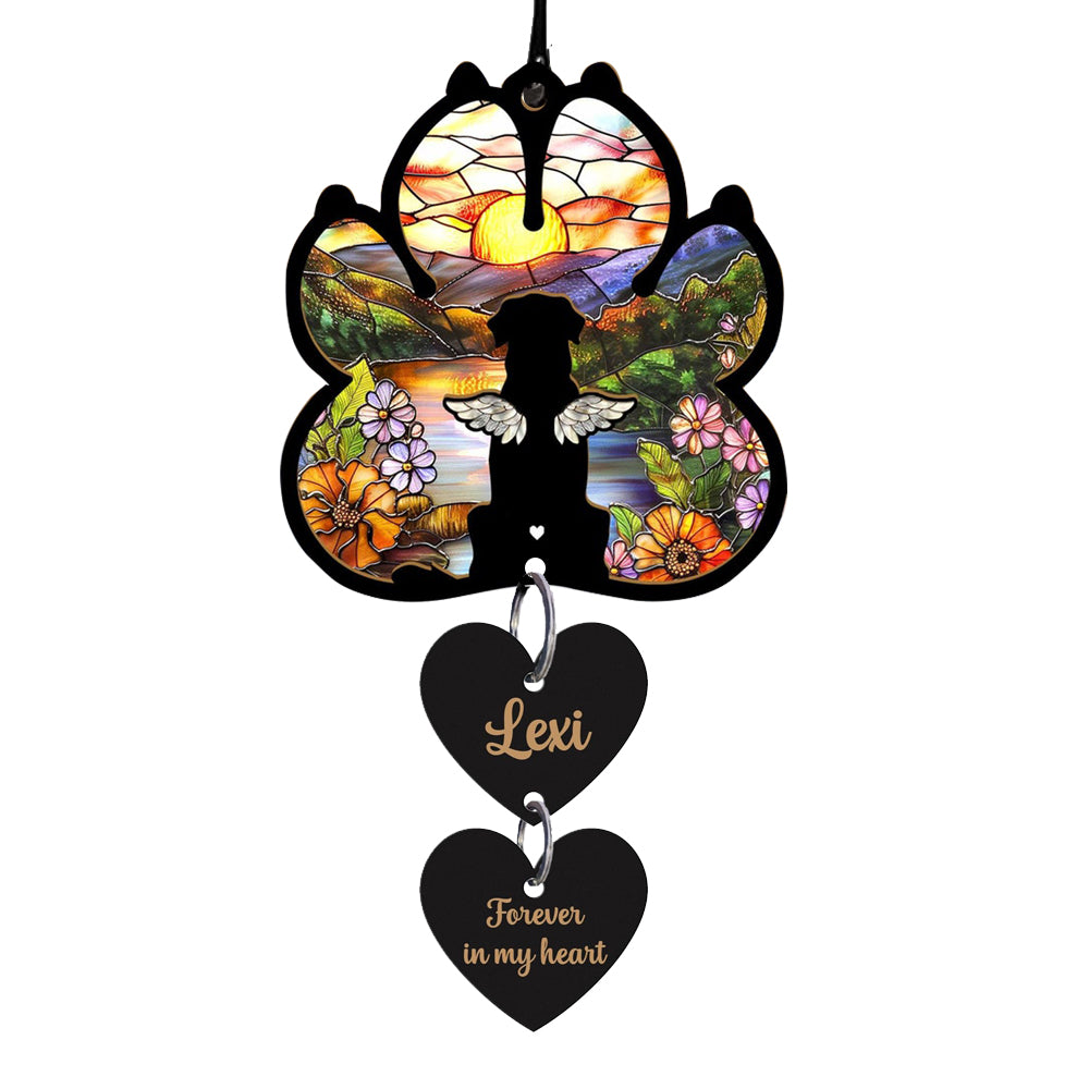 Personalized Dog Loss Sympathy Gift, Custom Dog Memorial Suncatcher, Pet Memorial Gift, Loss of Dog Gift, Dog Remembrance Gift