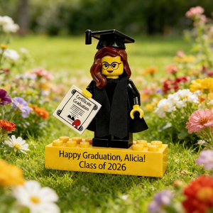 2026 Custom Graduation figure with Case, Personalized Graduate Mini Gift , Graduation Gift for Class of 2026, Student Graduation Decor