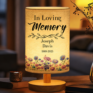 Custom Photo When You Miss Me Have No Fear Memorial - Personalized Fabric Lamp