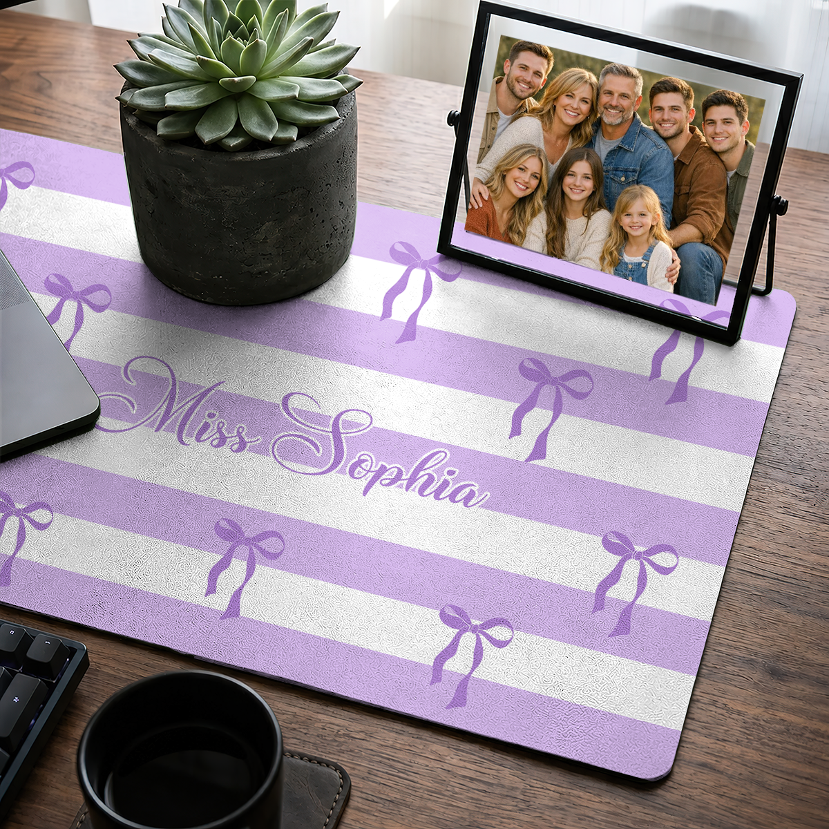 Custom Name For Her, Coworkers, Friends, Teacher - Personalized Desk Mat
