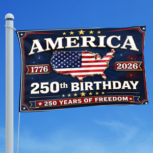 250 Years Birthday America - House Flag United States