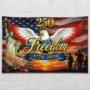 250 Years Of Freedom Decor - Personalized Banner