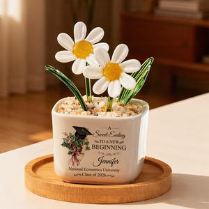 A New Beginning - Personalized Glass Everlasting Flowers