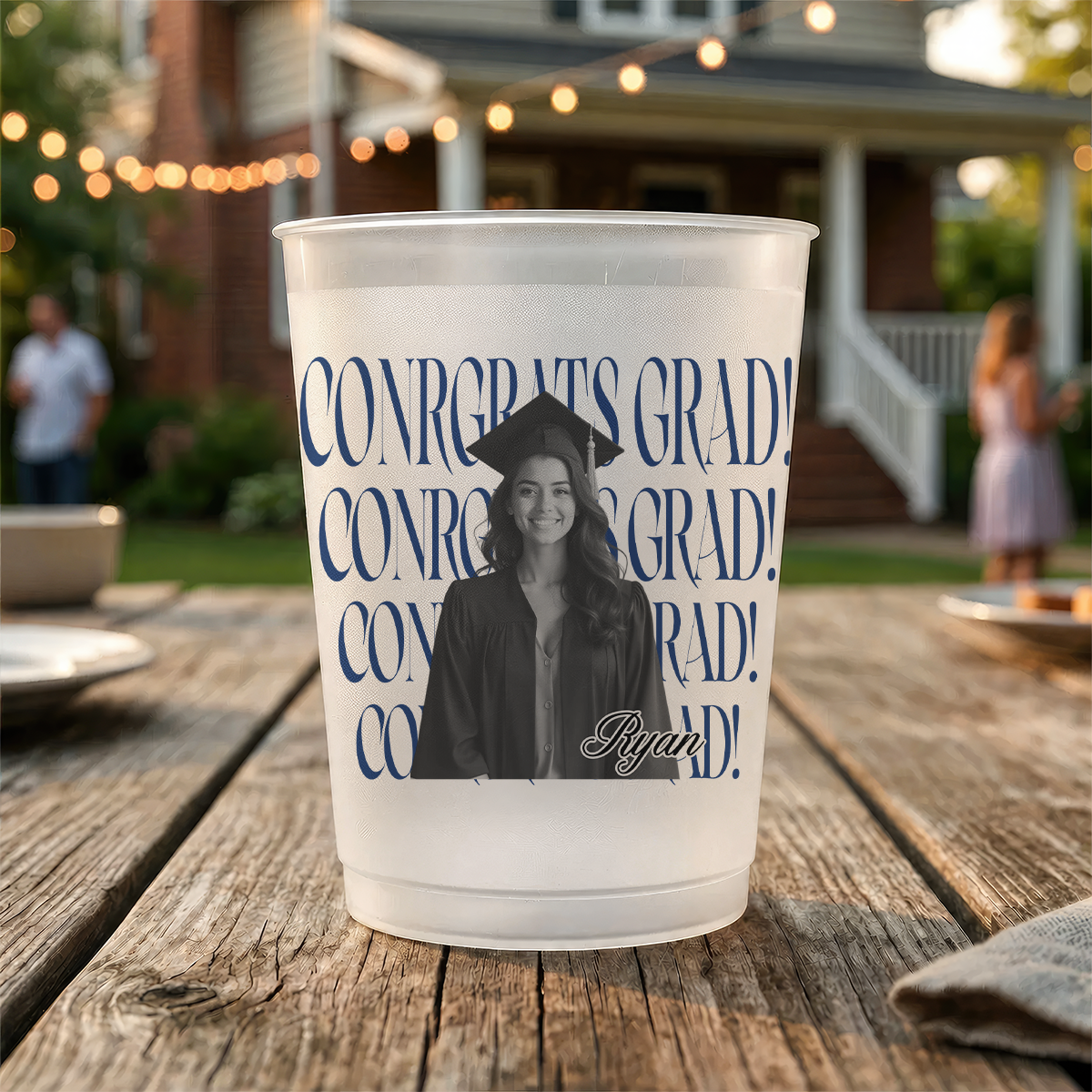 Class Of 2026 Congrats Personalized Frosted Plastic Cups