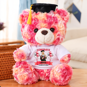 Bubble Class Of 2026 Personalized Graduation Teddy Bear