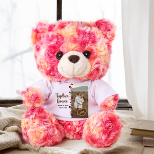 Together Forever - Custom Couple Photo and Name - Personalized Teddy Bear