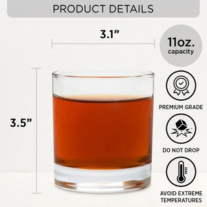 Once A Brother Always A Brother - Personalized Whiskey Glass