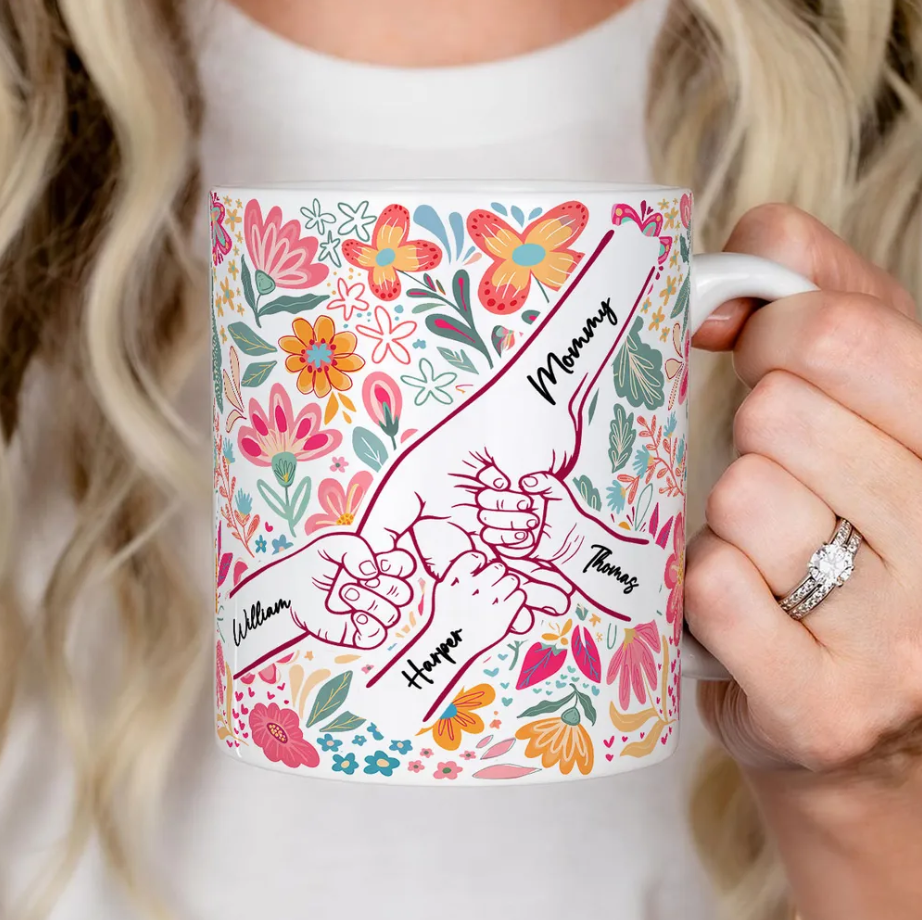 Mama Grandma & Me Forever Bond - Personalized White Mug mk2_14b113b0-2583-44f4-a2b3-204672d46f34.png